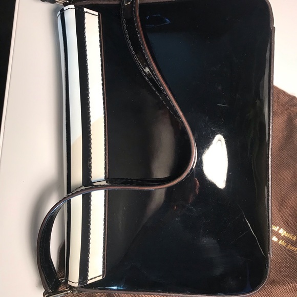 Kate Spade Black White Striped Patent randi - Picture 3 of 7